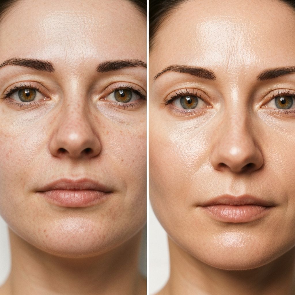 Limpeza de pele - Antes e depois